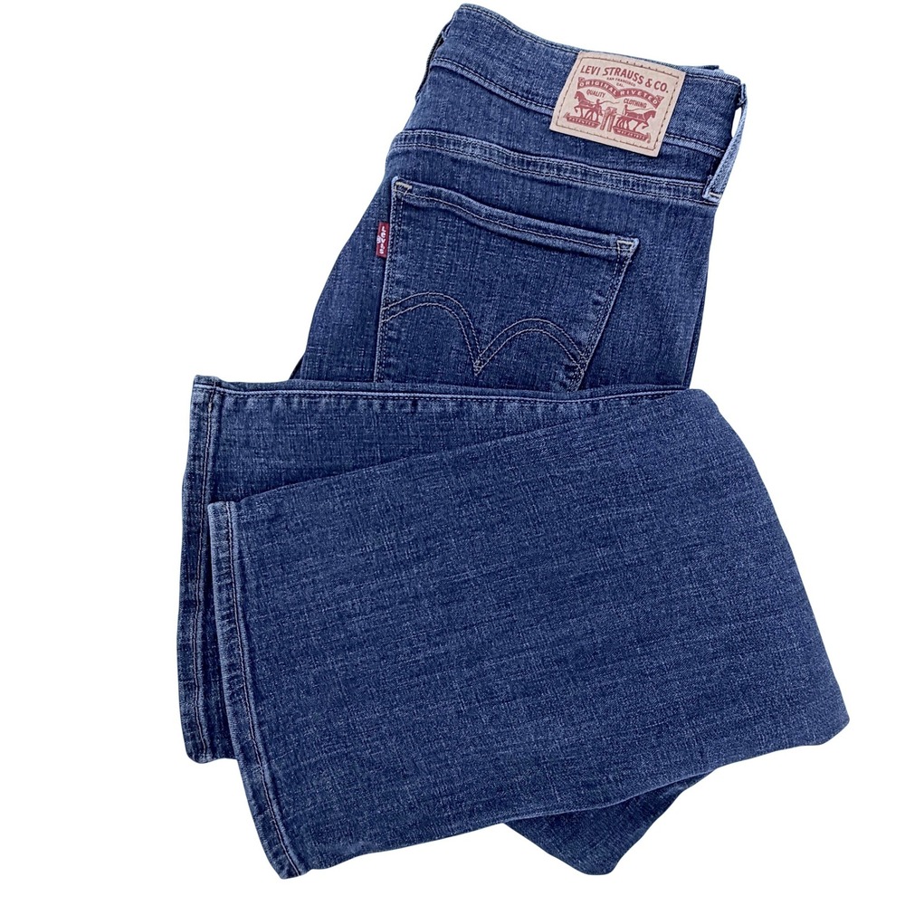 Levi Classic Bootcut Jeans Womens 6 28W 30L Blue Excellent Stretch Denim